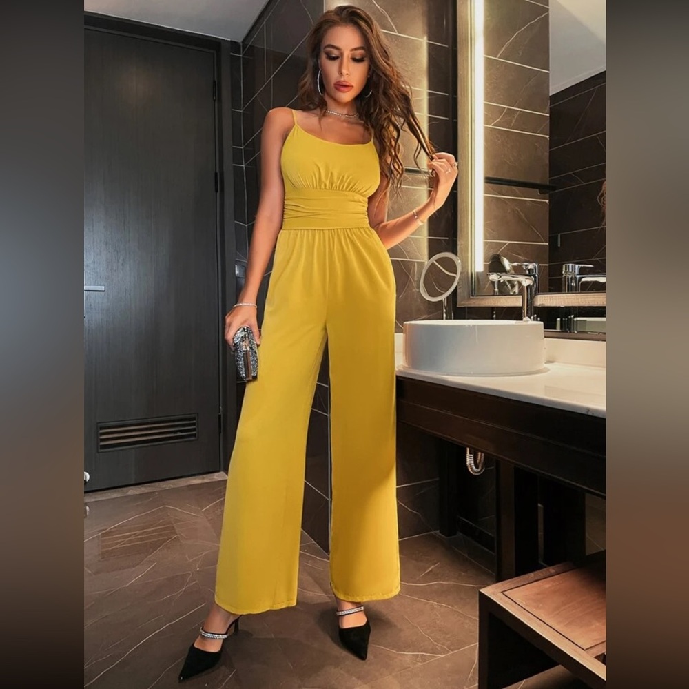 Elegant Yellow Jumpsuit